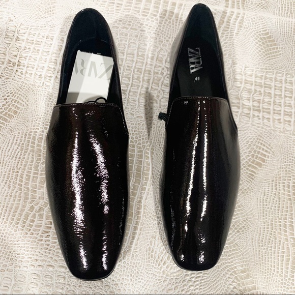 Zara Women’s Brown Low Heel Loafers - Picture 7 of 9